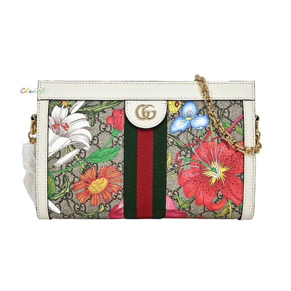 Gucci 503877 Ophidia GG Flora Small Shoulder Bag - Picture 2 of 10